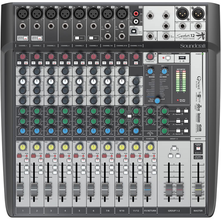 AUDIOIBIZA MESA DE MEZCLAS SOUNDCRAFT SIGNATURE 12MTK